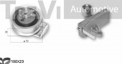 TREVI AUTOMOTIVE kd1348 -  Комплект ремня ГРМ